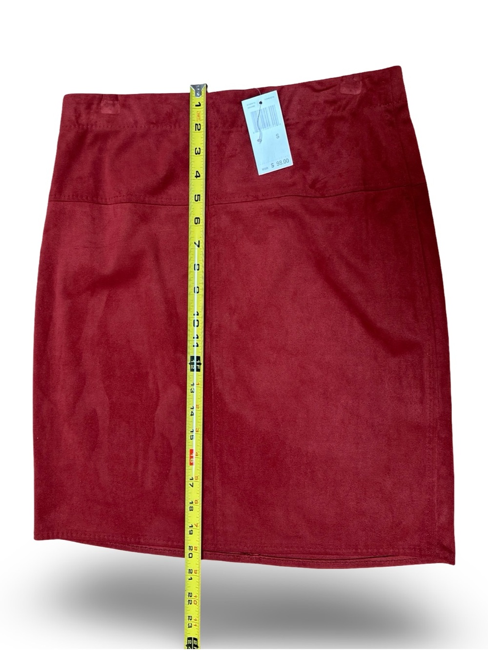 NWT Max Studio Terracotta Faux Suede A-Line Mini Skirt - Size S - Picture 6 of 11